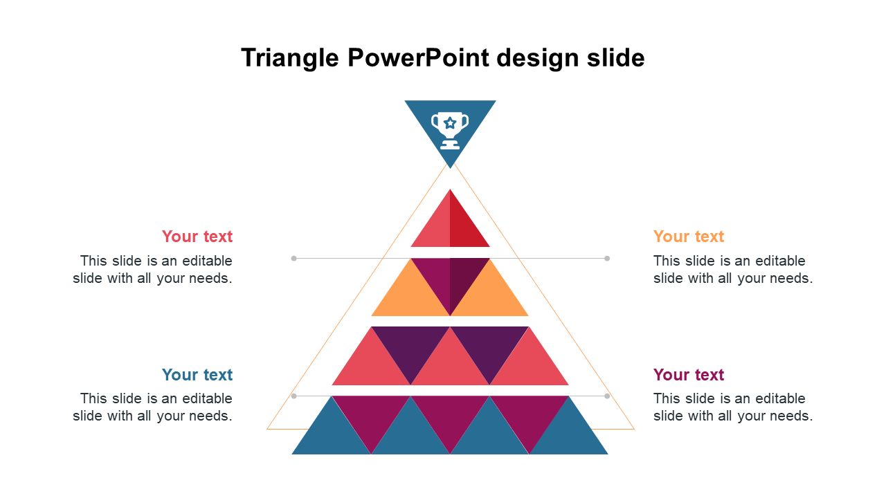 triangle powerpoint design slide